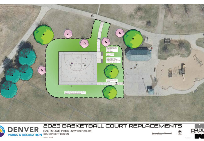 Em Dub Design Denver Basketball Court Updates